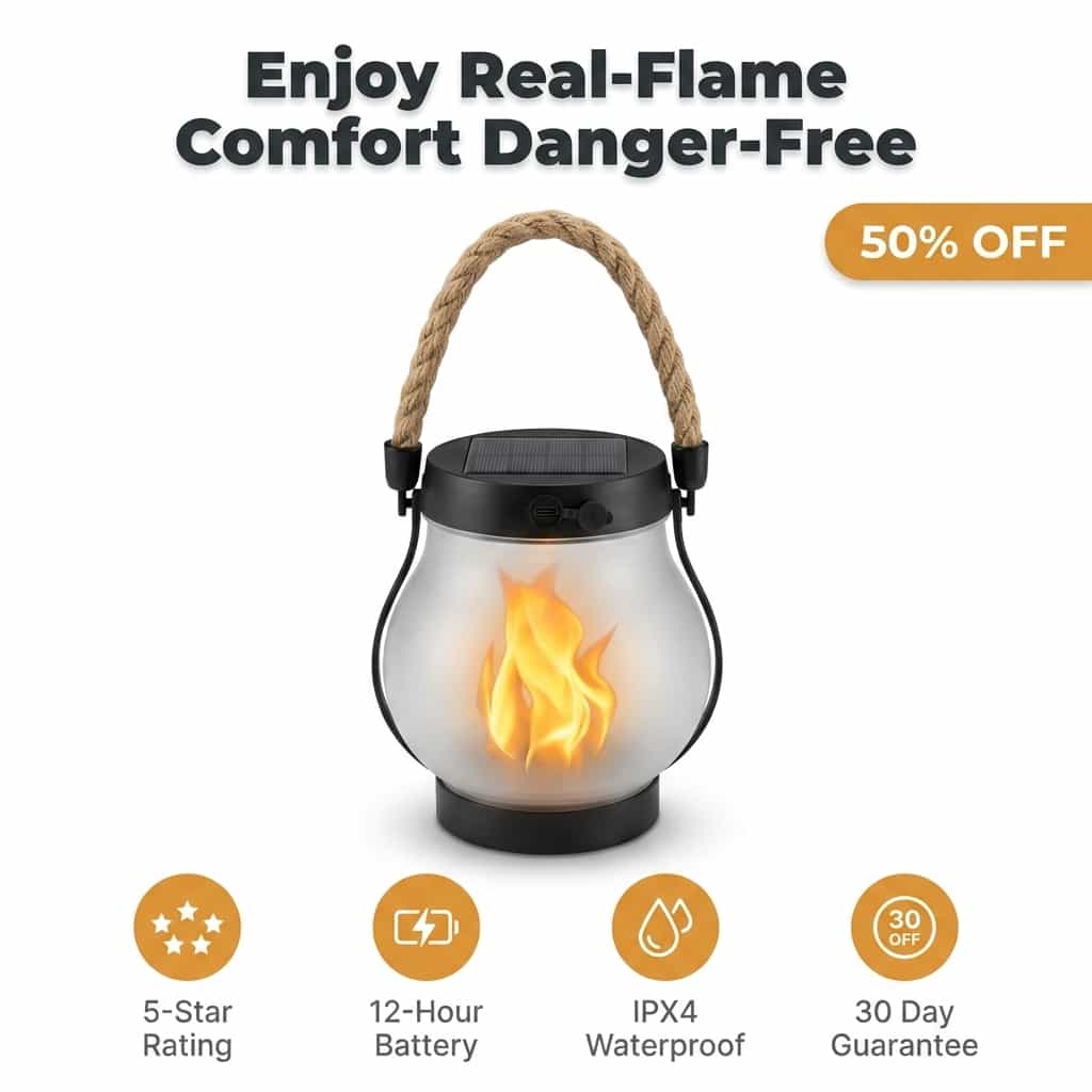 The EverFlame Solar Lantern - A Perfect Flame, Every Night – Castivaro