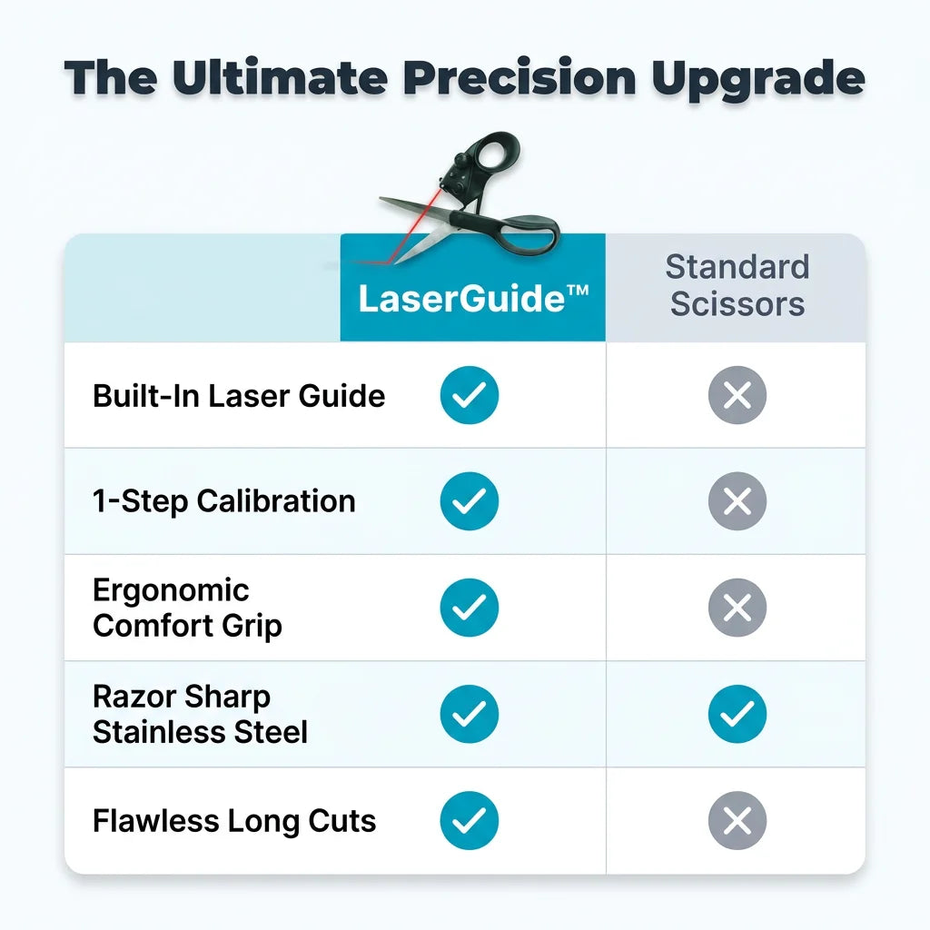 LaserGuide™ - nůžky z kovu s laserovým zaměřováním