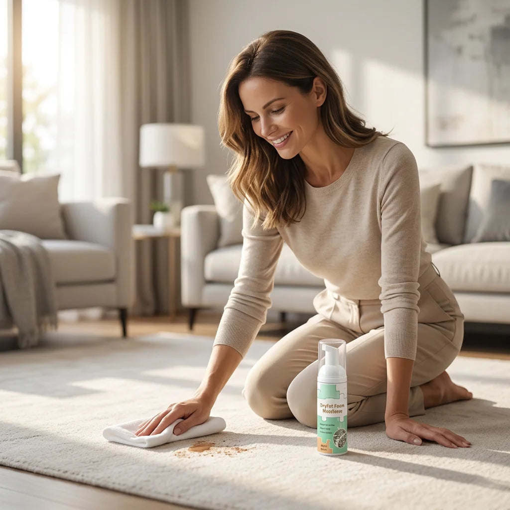 DryFoam™ - Waterless carpet stain remover for instant results