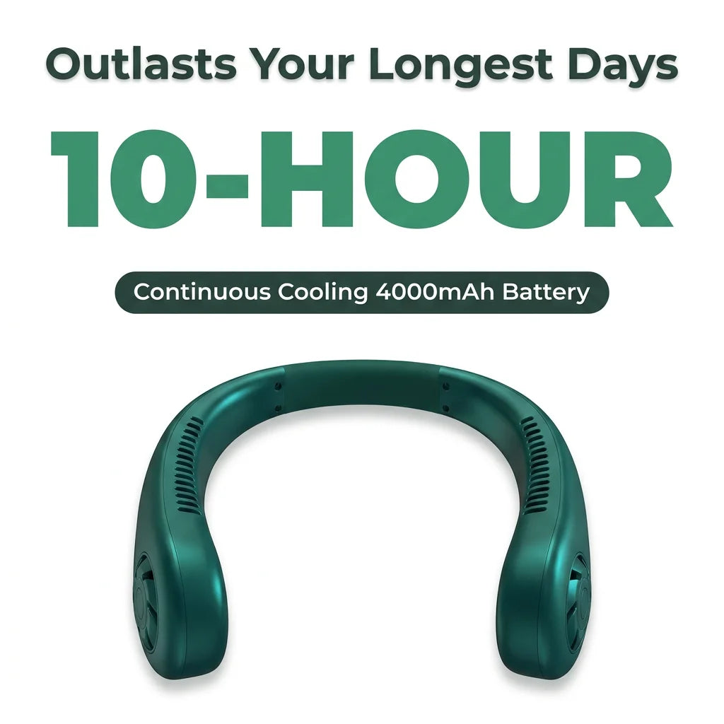 SmartCool™ - Portable USB Rechargeable Hands-Free Neck Fan