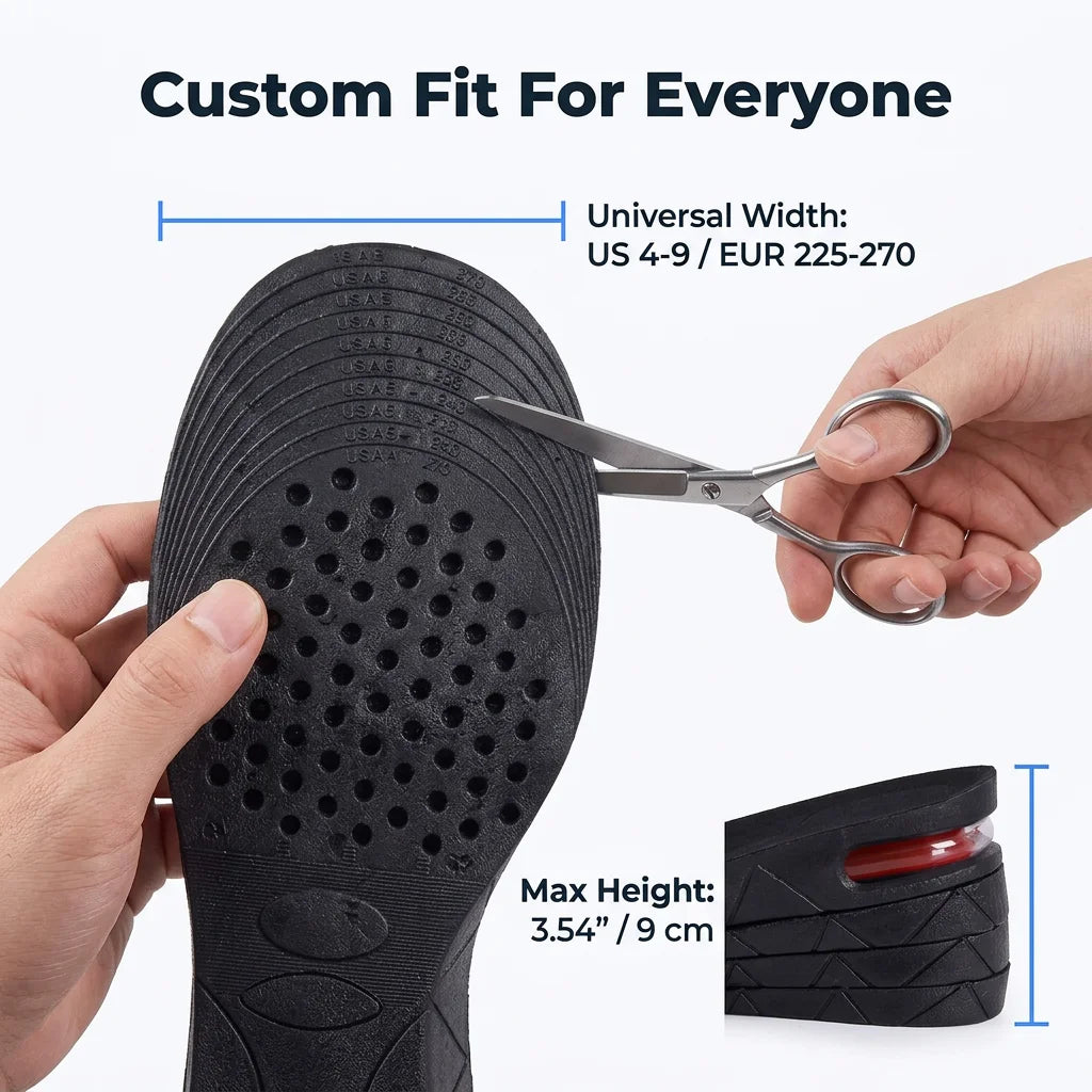 MaxLift™ - Adjustable height insoles for an instant boost