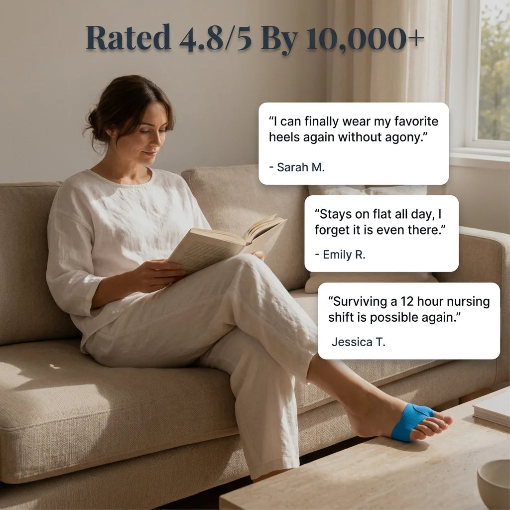 Quietstep™ – Discreet Elastic Bunion Wrap for All-Day Pain Relief