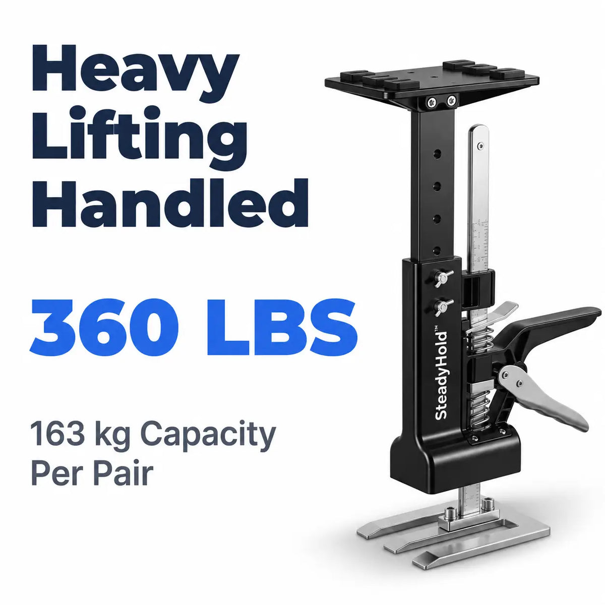SteadyHold™ - Precision Height Adjustable Support for Solo Cabinet Assembly