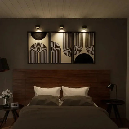 Wireless Magnetic Wall Lamp – 360° Rotating Light