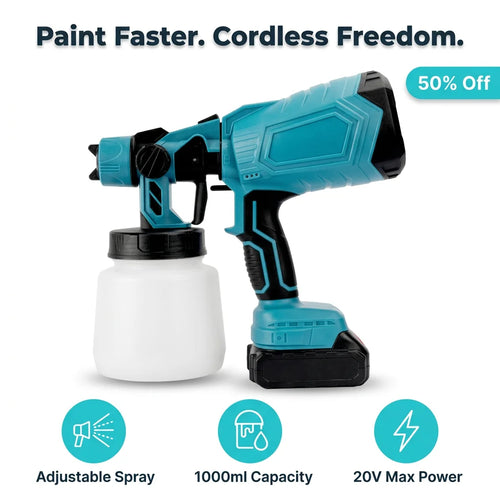 PowerPaint™ - Cordless high-pressure paint sprayer for professional finishes
