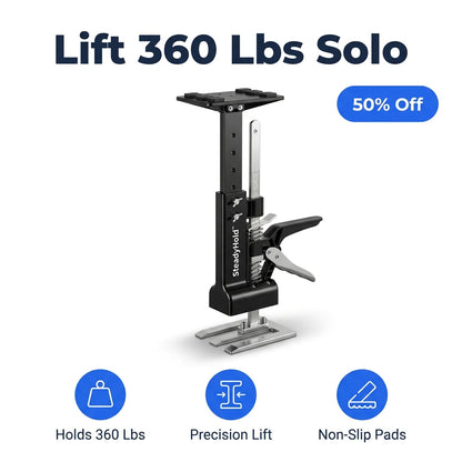 SteadyHold™ - Precision Height Adjustable Support for Solo Cabinet Assembly