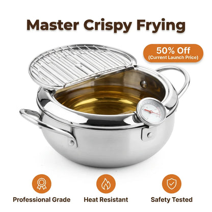 SmartFry™ - Precision temperature control for crispy restaurant-quality results