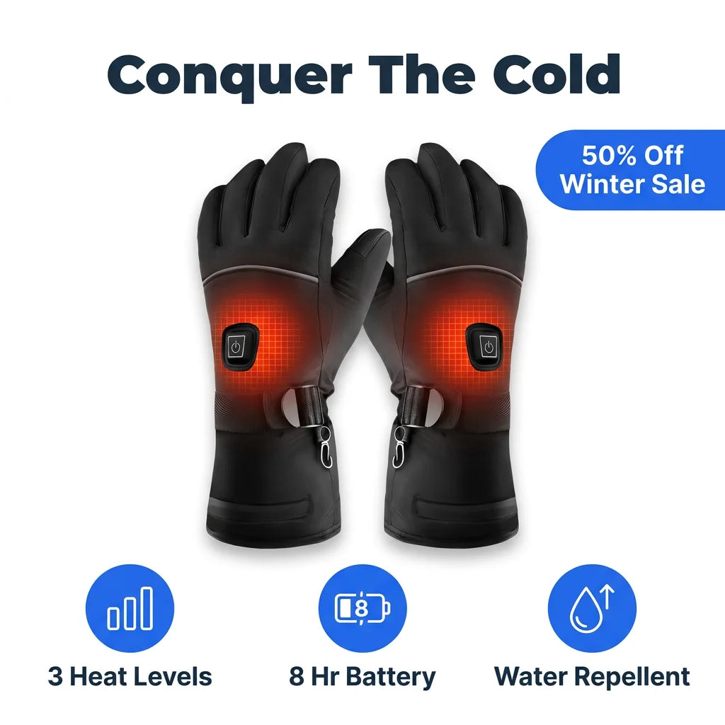 ThermoFit™ - Vyhrievané rukavice s 3 nastaviteľnými úrovňami ohrevu