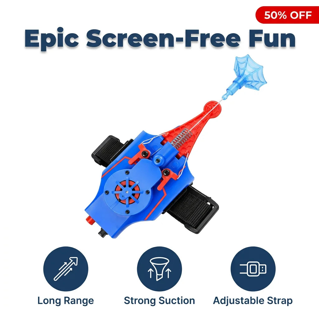 WebBlast™ - Ultimate Superhero Wrist Launcher for Active Play