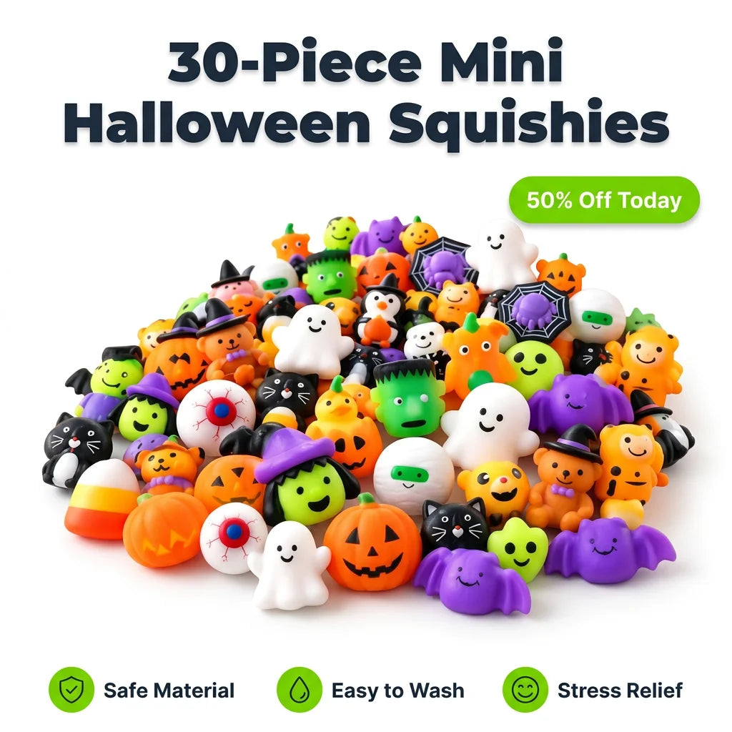 SpookySquish™ - 30 Piece Halloween Party Favor Set