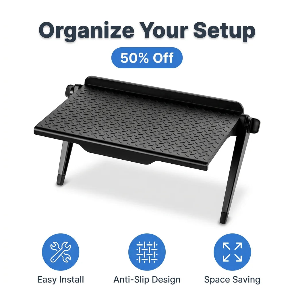 EasyRack™ - Adjustable TV and monitor shelf for extra storage