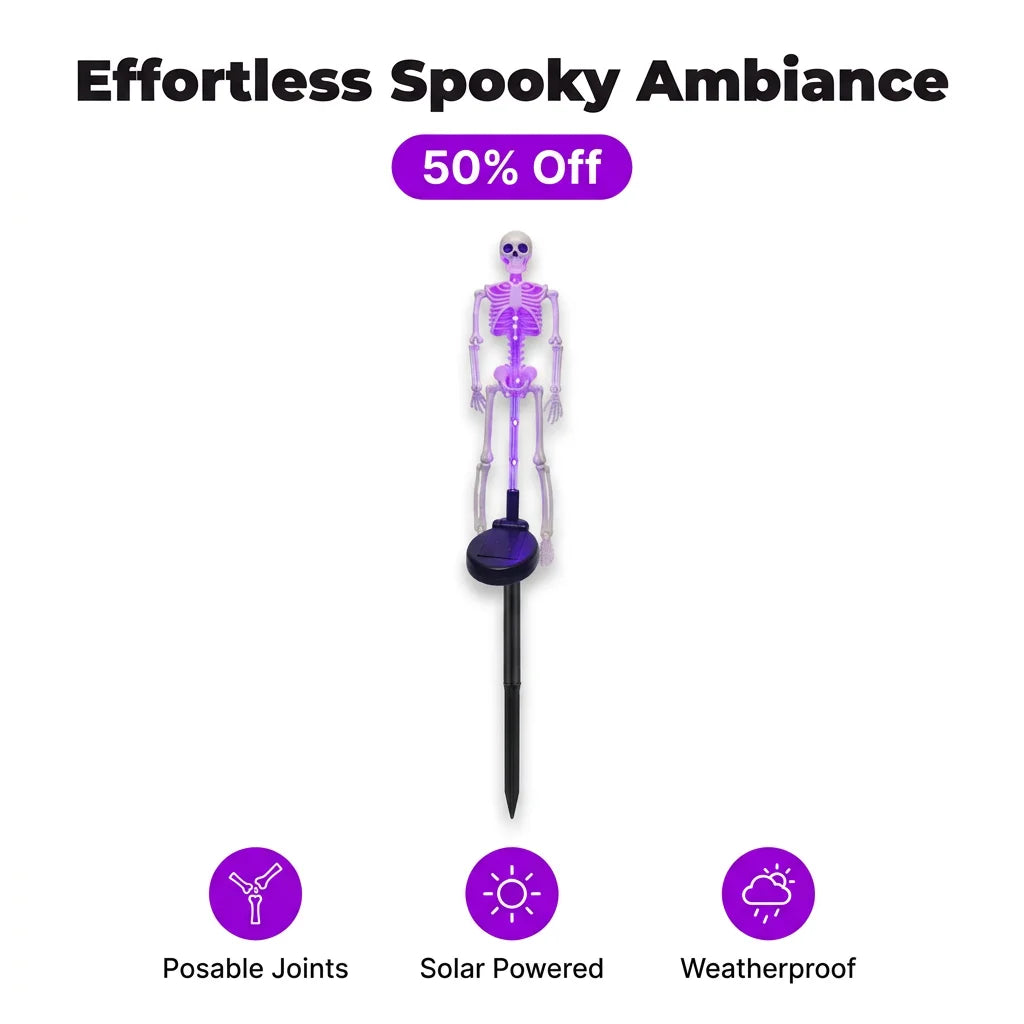 NightBone™ - Solar Powered Halloween Skeleton Stake Light