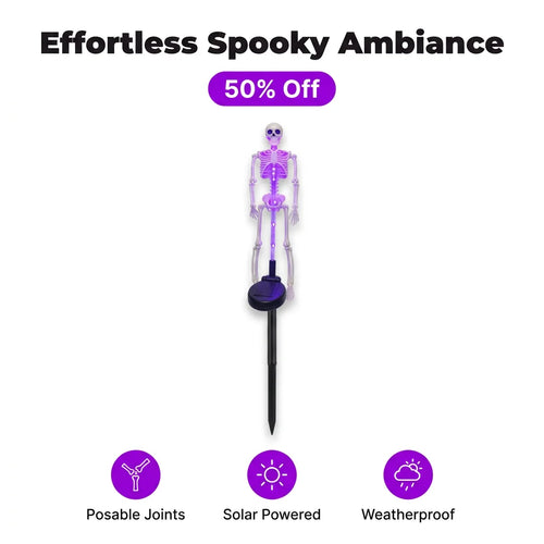 NightBone™ - Solar Powered Halloween Skeleton Stake Light