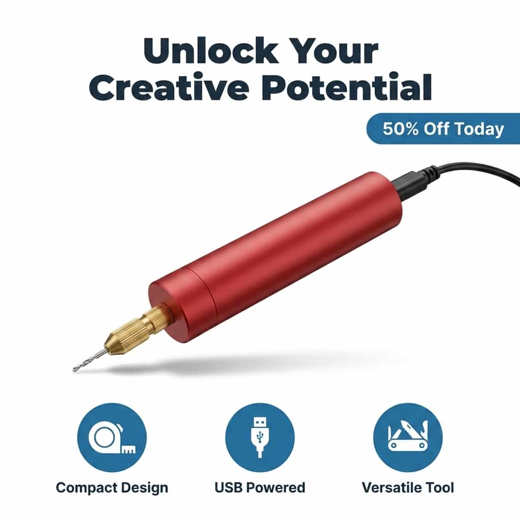 MiniDrill™ - Utensile di Precisione Senza Fili per il Fai-da-Te