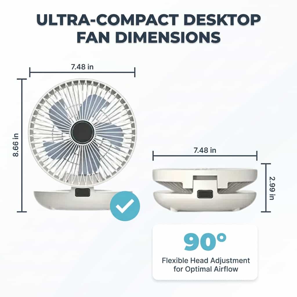 EasyBreeze™ - Quiet portable cooling with night light