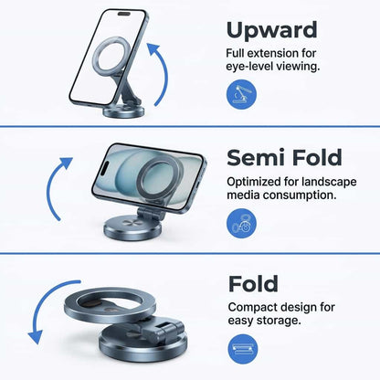 Foldable Magnetic Phone Mount - Hands-Free Driving