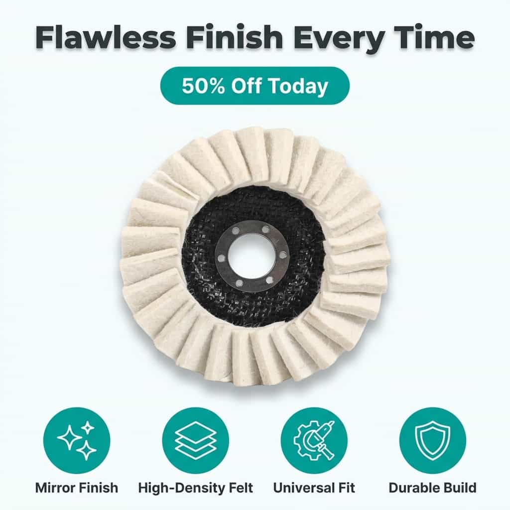 Wool Polishing Pad - Achieve a Professional Mirror-Like Finish