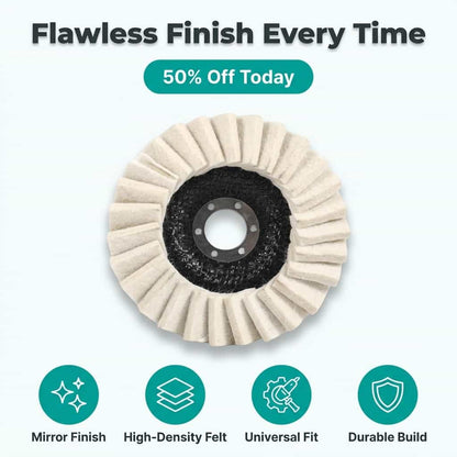 Wool Polishing Pad - Achieve a Professional Mirror-Like Finish