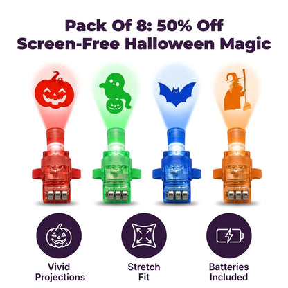 FingerGlow™ - 8 Vivid LED Neon Pattern Finger Lights for Parties