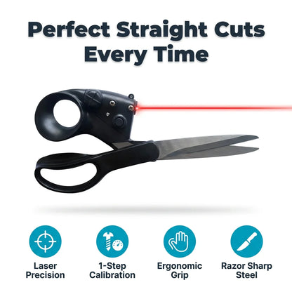 LaserGuide™ - Precision laser-guided metal scissors for perfect cuts
