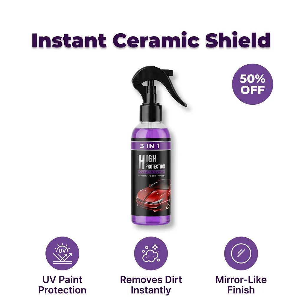 GlossMax™ - Professional 3-in-1 Ceramic Coating Spray