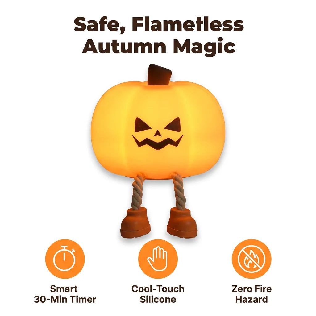 SpookGlow™ - Rechargeable Halloween bedside lamp with adjustable brightness