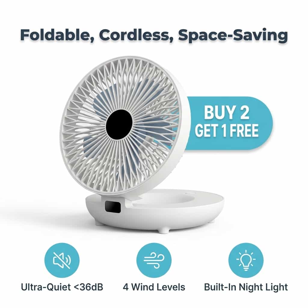 EasyBreeze™ - Quiet portable cooling with night light