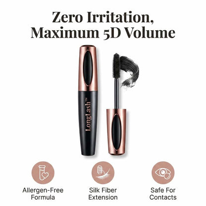 LongLash™ - Hypoallergenic 5D Mascara with Silk Fibers