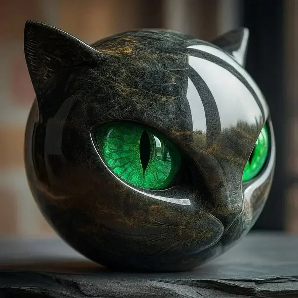 MysticCat™ - Sophisticated marble effect sculpture