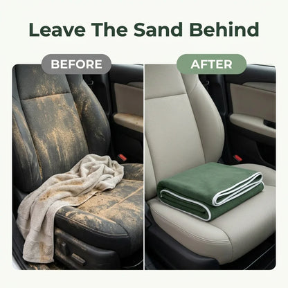 QuickDry™ - Secure magnetic closure and sand-repellent microfiber