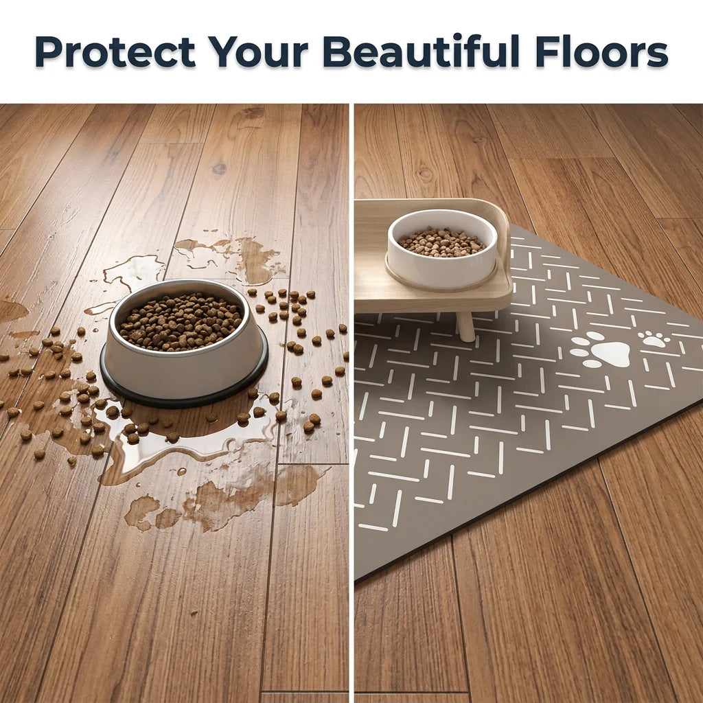 NeatMat™ - Absorbent diatomaceous earth pet feeding mat
