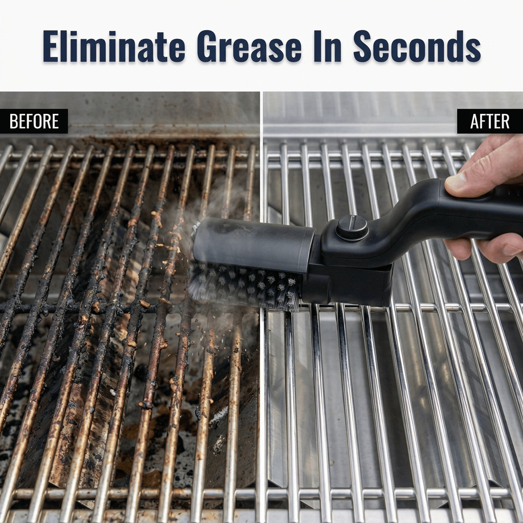 GrillMaster Pro™ - Łatwe czyszczenie grilla w kilka sekund