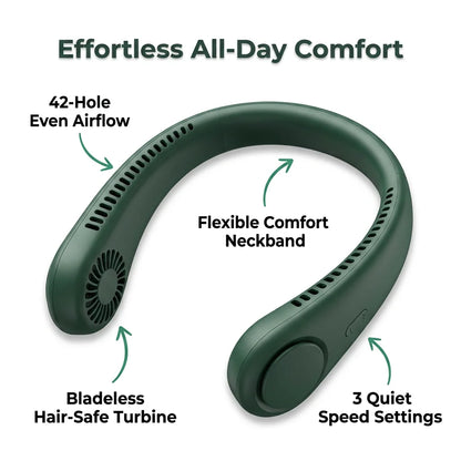 SmartCool™ - Portable USB Rechargeable Hands-Free Neck Fan