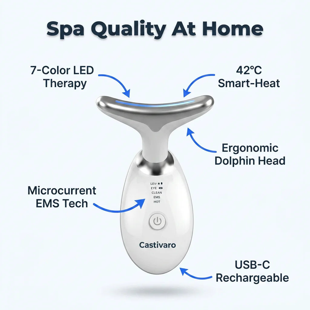 GlowMax™ - 7-Color LED Light Therapy & Facial Massage