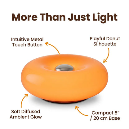 GlowRing™ - Sculptural donut table lamp with ambient glow