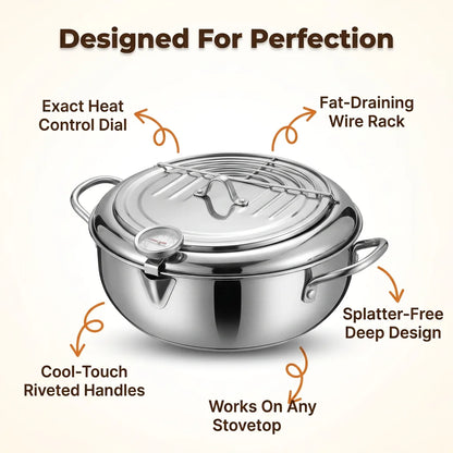 SmartFry™ - Precision temperature control for crispy restaurant-quality results