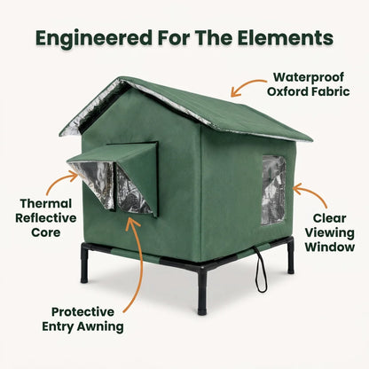 SafeCabin™ - Weatherproof outdoor shelter for cats