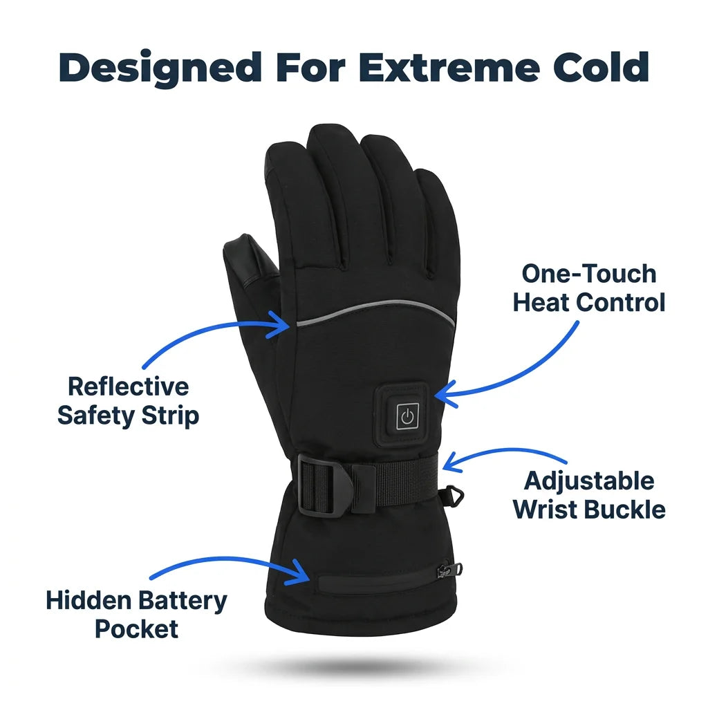ThermoFit™ - Vyhrievané rukavice s 3 nastaviteľnými úrovňami ohrevu