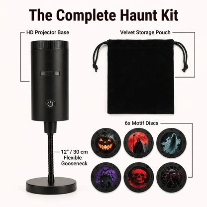 SpookBeam™ - HD Halloween projector with 6 interchangeable spooky themes