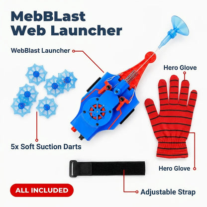 WebBlast™ - Ultimate Superhero Wrist Launcher for Active Play