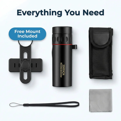 ZoomMax™ - High Definition 8X Compact Monocular Telescope