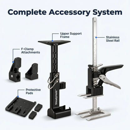 SteadyHold™ - Precision Height Adjustable Support for Solo Cabinet Assembly