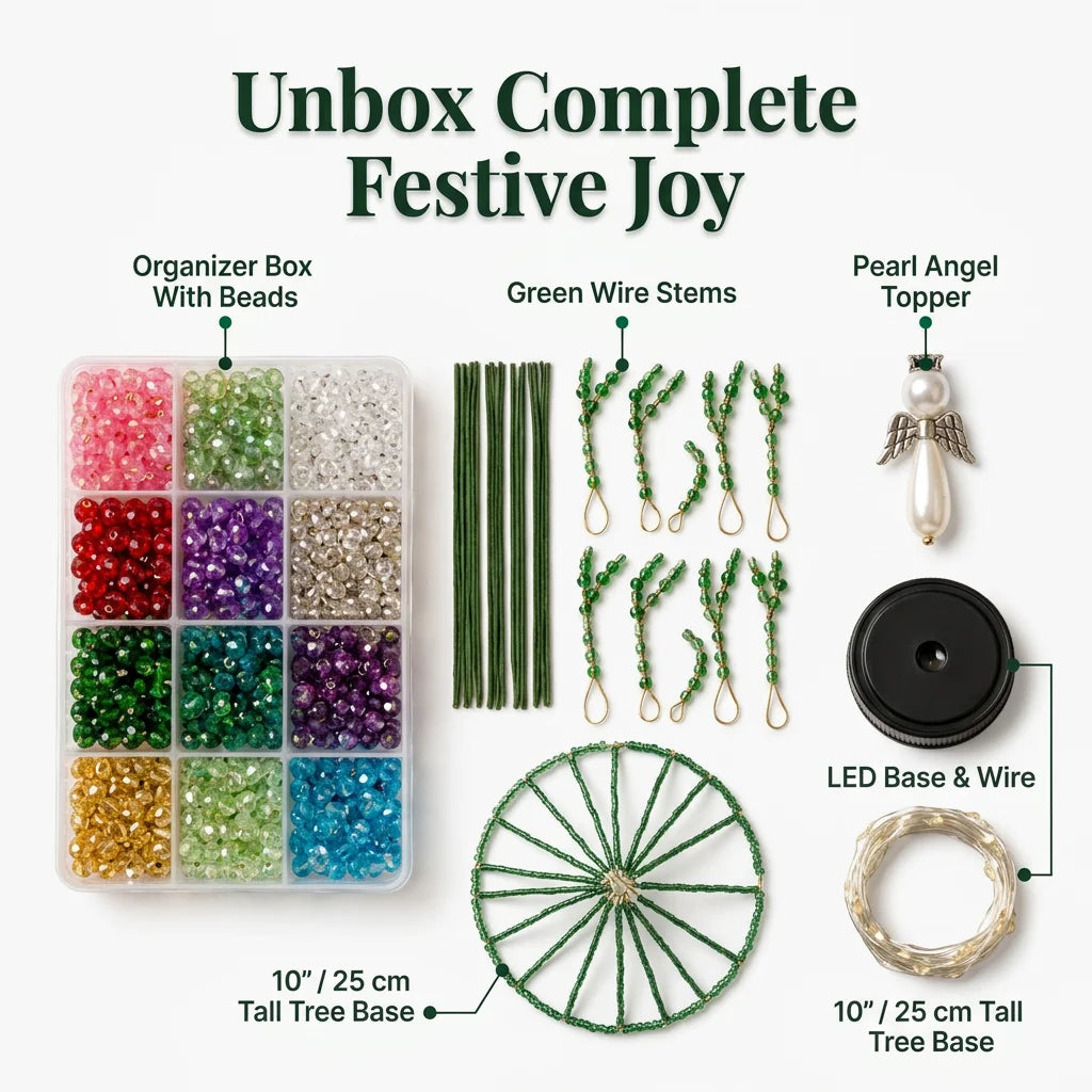 FestiveGlow™ - Complete All-in-One Holiday Tree Crafting Kit