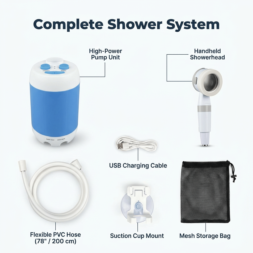 SmartShower™ - Przenośny prysznic na zewnątrz