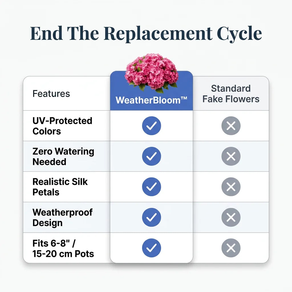 WeatherBloom™ - flori din mătase rezistente la intemperii, care nu se decolorează și nu se ofilesc niciodată