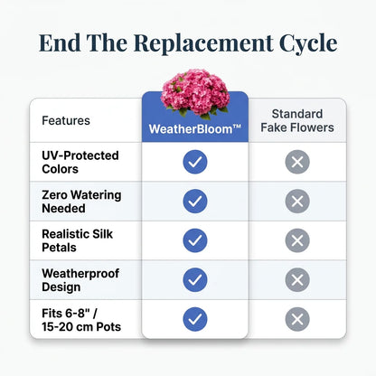 WeatherBloom™ - flori din mătase rezistente la intemperii, care nu se decolorează și nu se ofilesc niciodată