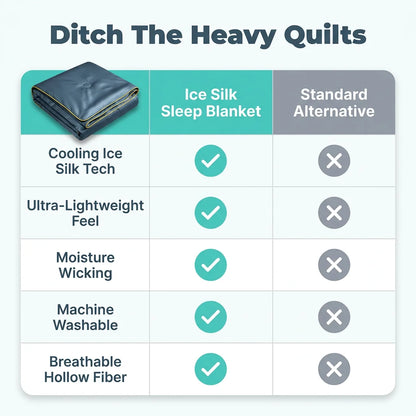 Ice Silk Sleep Blanket - Stay cool and dry with moisture-wicking fibers
