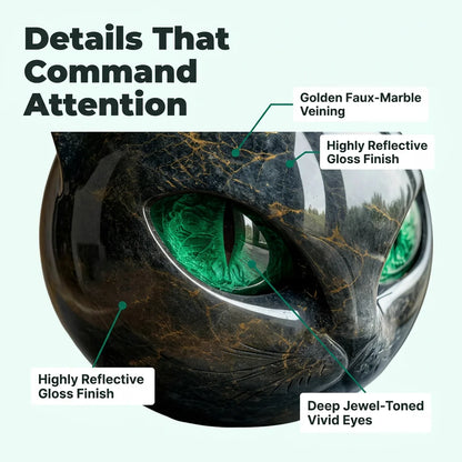 MysticCat™ - Sophisticated marble effect sculpture