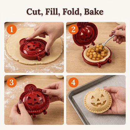 PiePress™ - 8 Piece Halloween Mini Pie Mold Set for Spooky Baking