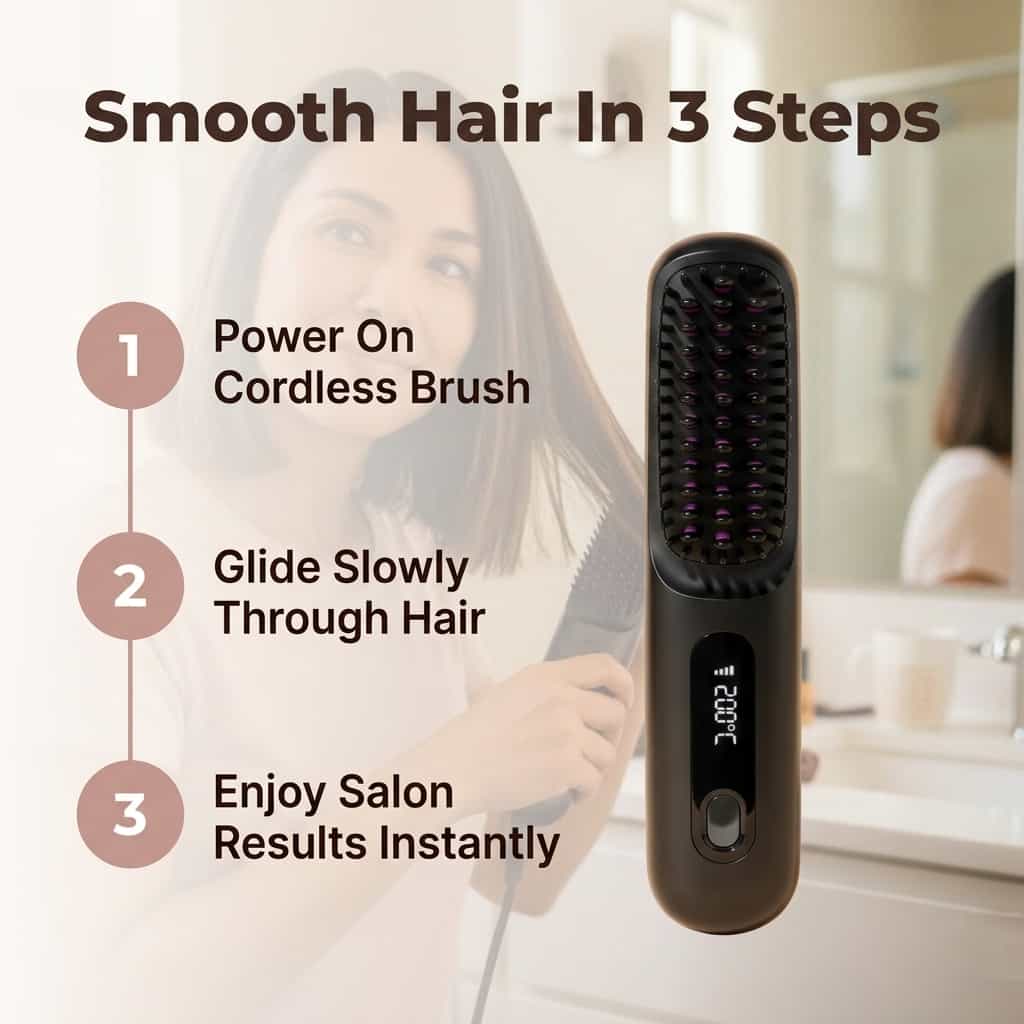 FrizzGuard™ - جهاز تصفيف لاسلكي ضد التجعد